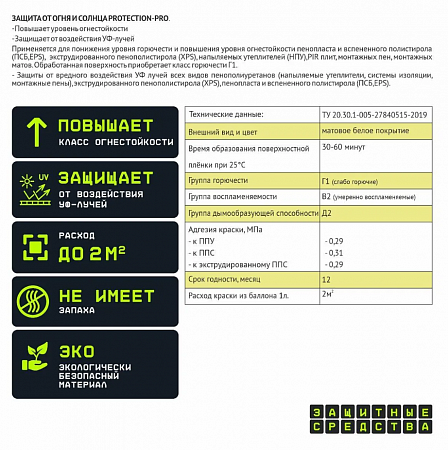Защита от солнца и огня PROTECTION-PRO